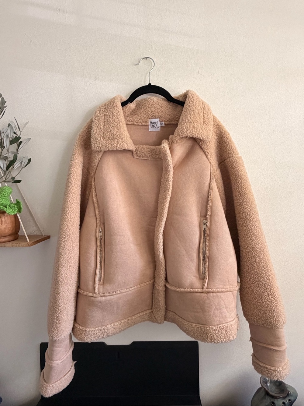 Princess Polly faux sherpa bombe jacket
